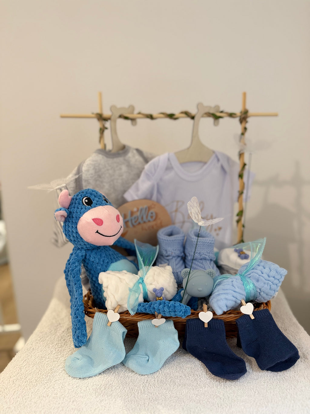 ✨Welcome Baby Boy Box 🩵– Perfect for Baby Showers