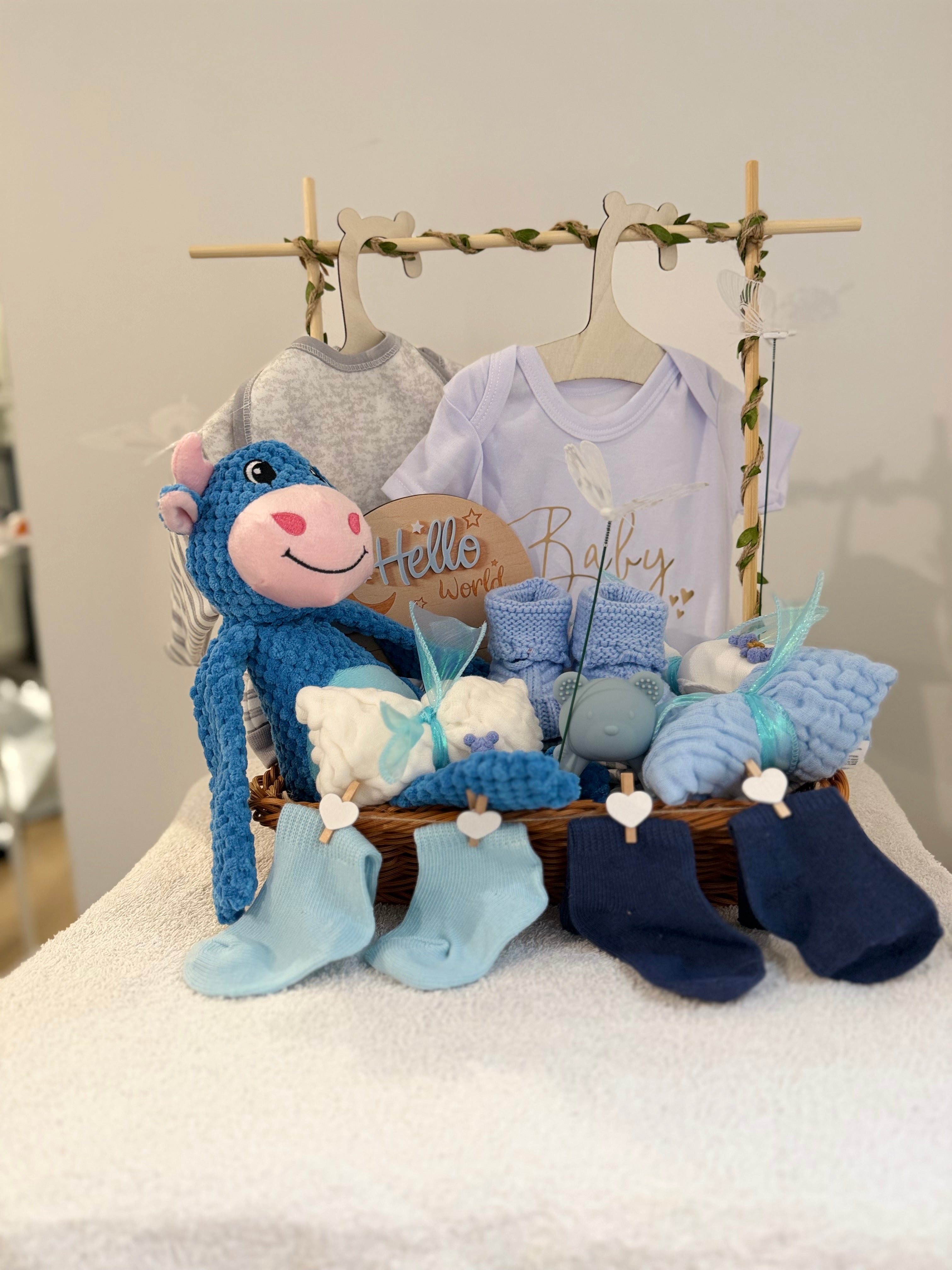 ✨Welcome Baby Boy Box 🩵– Perfect for Baby Showers