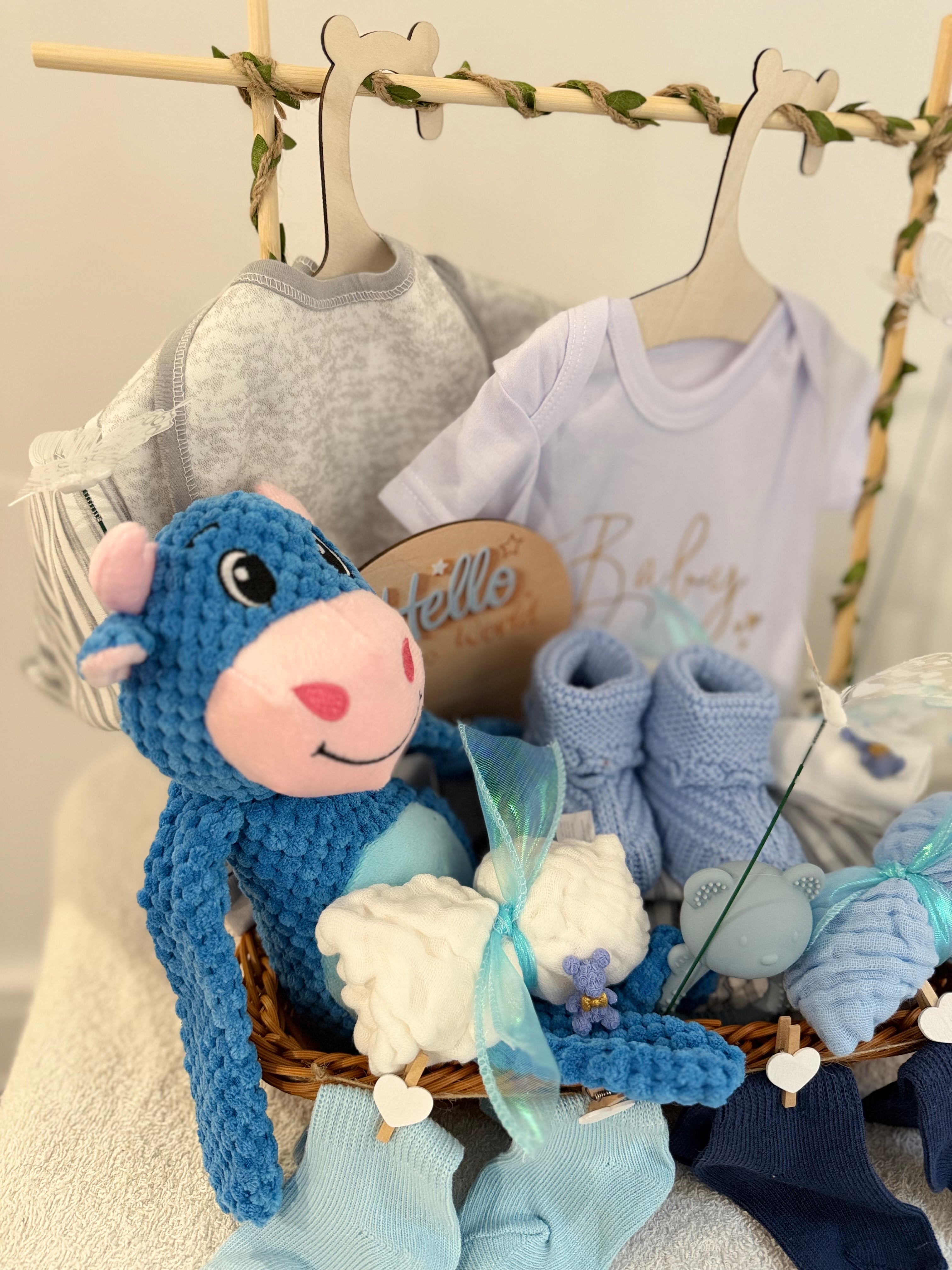 ✨Welcome Baby Boy Box 🩵– Perfect for Baby Showers